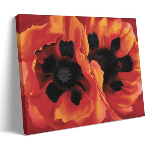 Coquelicots orientaux Georgia O'Keeffe cadeau déco toile florale unique