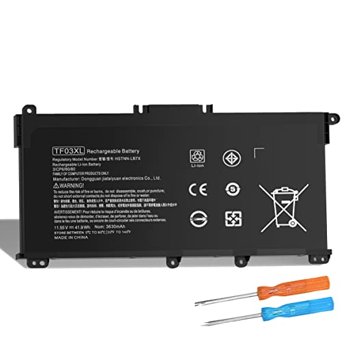 VNYUNQWE TF03XL Battery Replacement for HP Pavilion X360 920070-855 14M-CD0001DX 14M-CD0003DX 15-CC 15-CD 14-BF 15-CC0XX 15-CC1XX 15-CD0XX 15-CC123CL 15-CC561ST 15-CC154CL 15-CD075NR 17-AR050WM