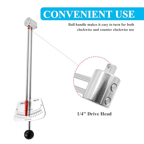 FALOSI 0-80 in-lb Beam Torque Wrench