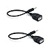 Produktbild 2 Stück 3.5mm männlicher AUX Audio Stecker, USB Buchse auf 3,5 mm Klinkenstecker Stecker,Audio Konverter Kabel Auto AUX Audio Plug Jack,USB-Buchse an 3,5 mm Stecker Cord Konverter Kabel