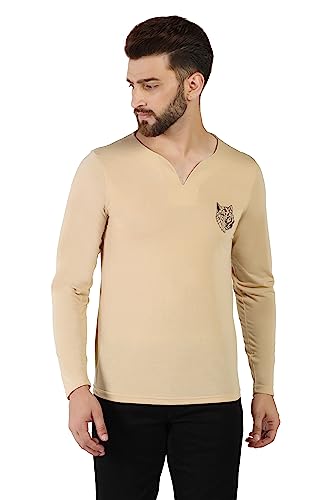 Image of INKKR Regular Fit Style V-Neck Full Sleeve T-Shirts for Men
