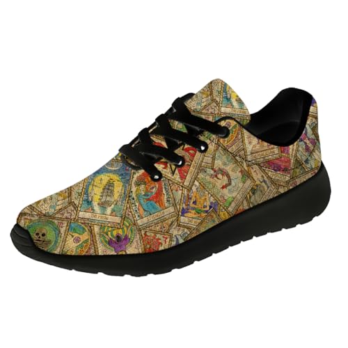 Women's Tarot Cards Running Shoes,Comfortable Tennis Walking Sneakers