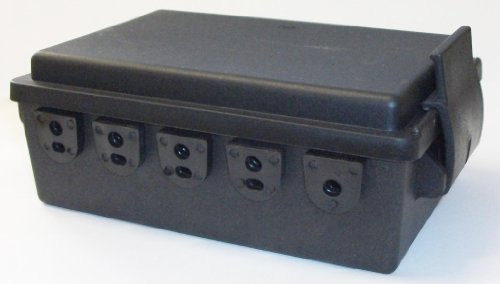 leisure MART LMX525 Trailer bedradingsblok, Geleverd in zwart