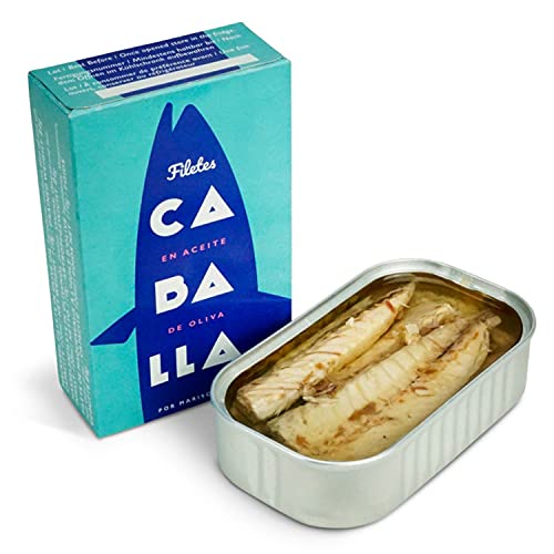Filetes de caballa en aceite de oliva 4/6 piezas - caja 110g