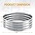 Flamaker 36 Inch Fire Pit Ring for Outside Wood Burning Smokeless Patio Round Galvanized Fire Pits Metal Fordable Outdoor Fireplaces for Camping, Backyard, Bonfire
