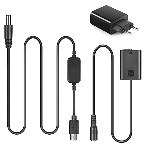 Adaptateur AC-PW20 USB-C pour Sony Alpha A6400 A6500 A7II et RX10