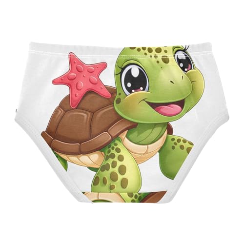 Funny Girls Underwear Toddlers 2t Cotton Little Girl Panties Cute Cartoon Sea Turtle Briefs Underpants2