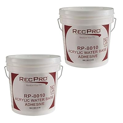 RV Rubber Roof Adhesive 8010 | 1 Gallon | Water-Based Universal RV Roof Glue | RV Adhesive (2 Gallons) | Made in USA