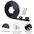 40 FT No Dig Garden Edging Kits with 40 Spikes, 2 inch High Heavy-Duty Plastic Garden Edging Border for Landscaping, Flower Gardens, Lawn (40FT, Black)