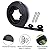 40 FT No Dig Garden Edging Kits with 40 Spikes, 2 inch High Heavy-Duty Plastic Garden Edging Border for Landscaping, Flower Gardens, Lawn (40FT, Black)