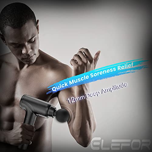 Massage Gun Deep Tissue,Percussion Back Massager Gun For Athletes Muscle Massage Gun For Pain Relief With 10 Massage Heads & 20 Speeds (Matte Black) #TOP2