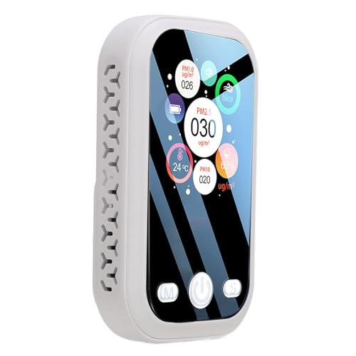 Détecteur de qualité de l'air PM2.5 blanc avec écran LCD pour bureau