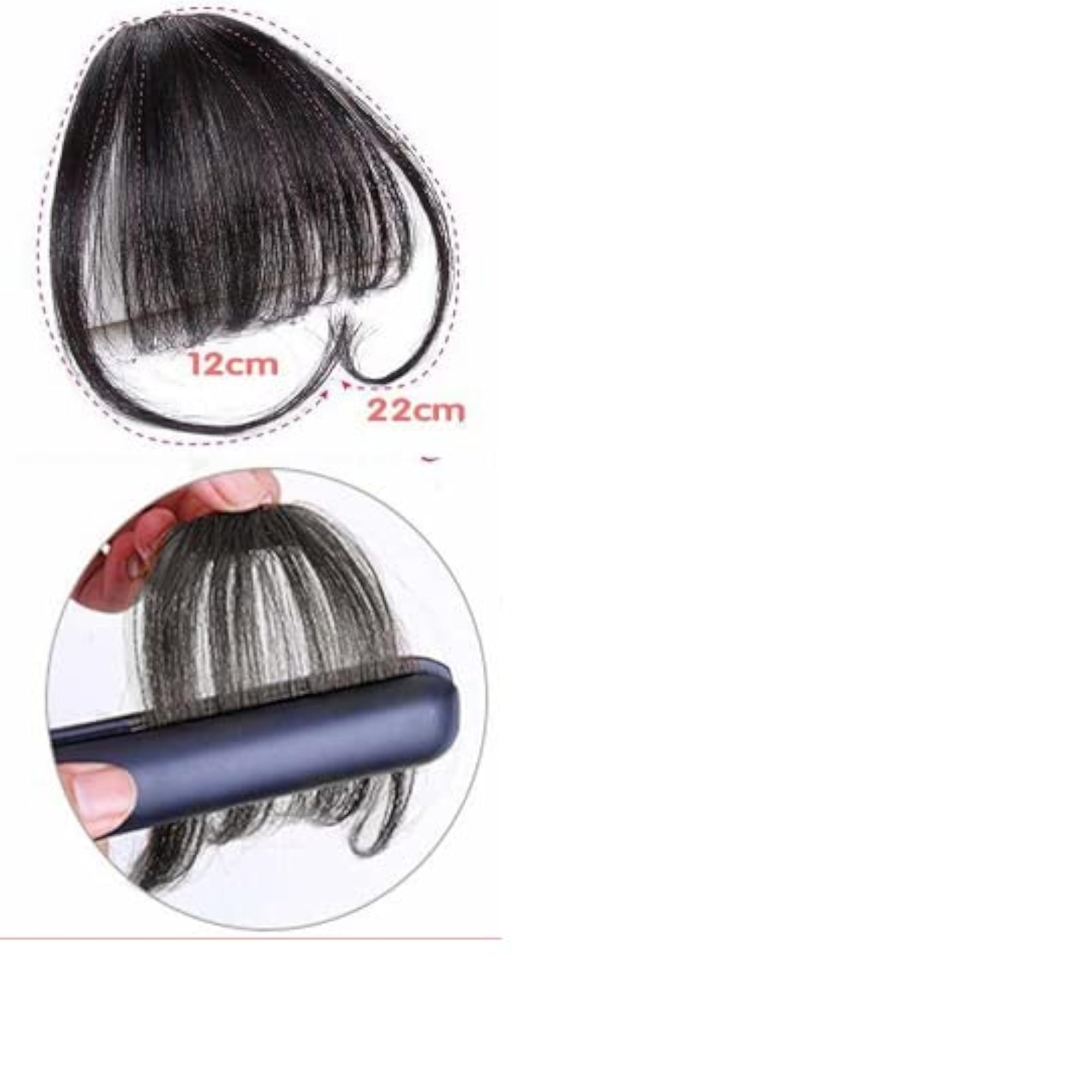 Clip in Bangs Front Neat Fringe Hair Extensions for Women