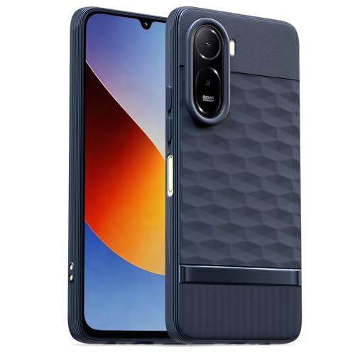 Image of Outlouders Back Cover for Mi Redmi A7 Pro /Poco C85x 5G | Full Camera Protection | TPU Soft Flexible Shockproof Bumper Case (Blue)