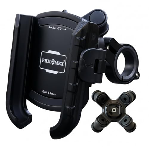 Image of Anti Vibration Damper with Quick Release 360 Rotation Waterproof Bike /Motorcycle /Scooter Mobile Phone Holder, Stand, Mount Ideal for Maps and GPS Navigation (Latest)