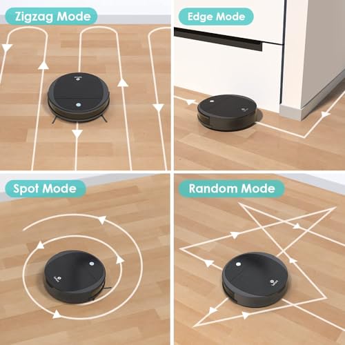 Image of Lefant Robot Vacuum and Mop, 2200Pa Suction, Small Body Design, WiFi /App /Alexa Control, Automatic Self-Charging Vacuum Robot, Ideal for Pet Hair /Hard Floor /Low Pile Carpet, M213