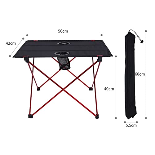 Table pliante légère robuste avec sac de poche latérale de camping - 3