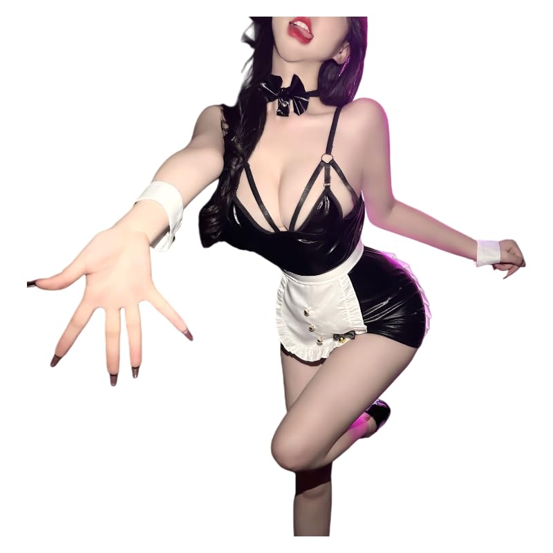 Camisón de vestir para profesor, babydoll, cosplay, ropa de dormir, traje de sirvienta, disfraz de colegiala, uniforme de encaje, conjunto de body