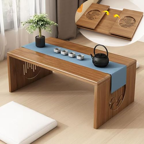Japanese Floor Table Bamboo Folding Coffee Table 2026...