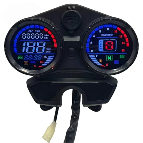 Panneau d'odomètre LED haute luminosité avec tachymètre de moto pour gamme Bajaj Boxer 150