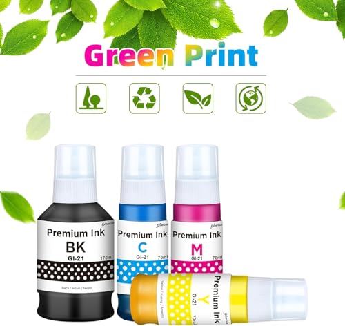 Image of ASV GI 71 Ink for Cn Printer G1020 G1730 G1737 G2020 G2021 G2060 G3020 G3730 G3770 G4770 (GI 71 Ink CMYK 1 Set)