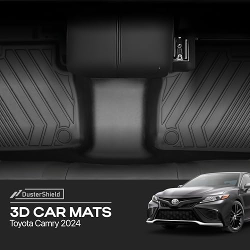 Compatible with Toyota Camry 2024 2025 – Custom Fit Floor Mats, 2-Row All-Weather TPE Car Mats Full Set – Waterproof, Odorless, Non-Slip, Easy to Clean, Durable Automotive Liners