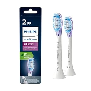 Philips Sonicare Original G3 Premium Zahnfleischpflege Standard-Schallzahnbürstenk... - 2er-Pack in Weiß (Modell HX9052/17)