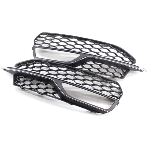 Rejilla de luz antiniebla con acabado hexagonal H1ycomb para paragolpes A3 S3 2014-2016 4