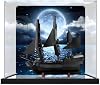 Vitrina Acrílica para Barco Pirata del Capitán Jack Sparrow de Lego 10365, Caja de Almacenamiento Transparente a Prueba de Polvo (Modelo No Incluido) (Fondo + Espejo) 2