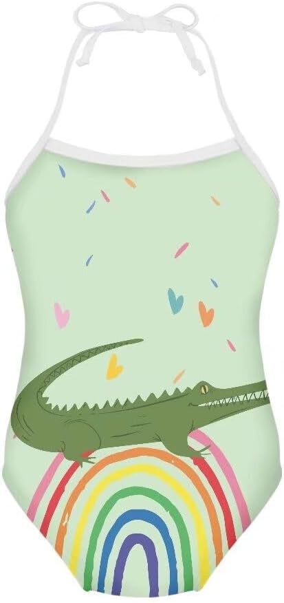 Hawapod Girls' One-Piece Swimsuit Toddler Girl Bathing Suit Sport Swimwear for Toddler