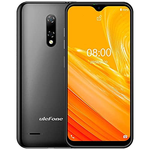 Ulefone Note 8 3G - Smartphone con Pantalla 5.5", 2700 mAh, Doble cámara 8 MP+2MP, MediaTek MT6580, 2 GB RAM, 16 GB Almacenamiento, Android 10, Negro