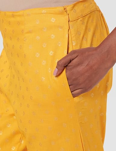 Image of BIBA Women Viscose Regular Printed Pants