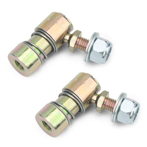 Throttle Disconnect Quick Release Ball Joint, 1/4-28 in Female Thread Steel Linkage Fitting with Spring, Compatible with Throttle Cable Ball End, Steel Carburetor Linkages 2 Pack