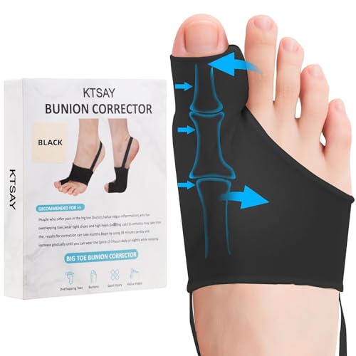 KTSAY 2PCS Bunion Corrector (Black)
