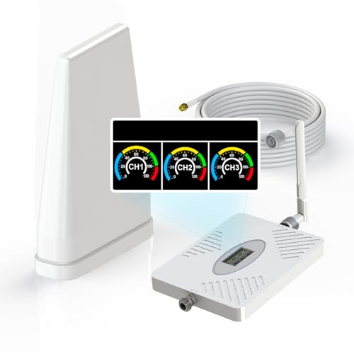 Cell Phone Signal Booster for Home Office - up to 4000 sq ft. Boosts 5G 4G LTE for All U.S. Carriers,Band 66/25/2/4/5/12/13/17,FCC Approved