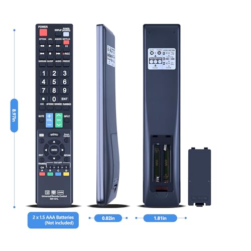Télécommande Sharp GB004WJSA SH-13+L avec touches d'accès rapide Smart TV