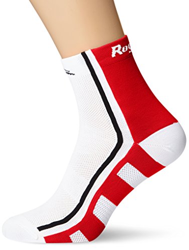 RCS Rogelli  Calcetines para Hombre, Hombre, White/Red/Black