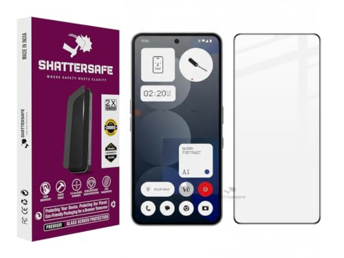 Image of Oleophobic Tempered Glass Screen Protector Compatible For Nothing Phone 3a Pro /Phone 3a [Pack of 1]. Edge To Edge Full Screen Protection With Easy Installation Kit & Case Friendly Fit.