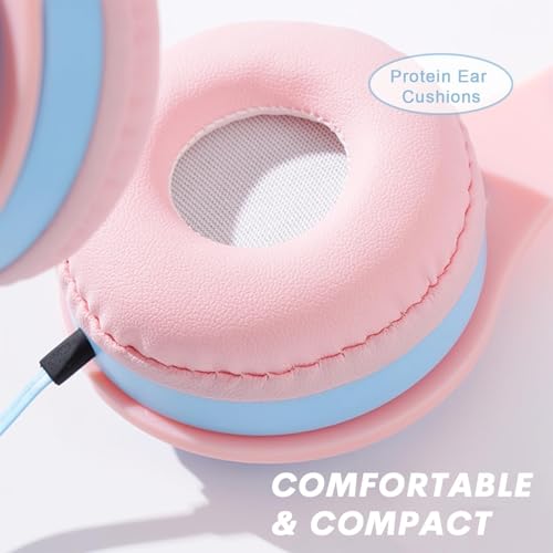 Auriculares con cable infantiles plegables que cuidan su audición 6