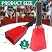 Chinally 2 Pack 9 inch Cowbell Noise Maker - Mini Metal Percussion Handle Bell for Sporting Events, Graduation, and Outdoor Games - Loud Cheering Instrument for Kids and Adults (Red)