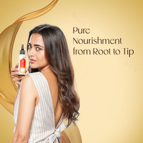 Image of Rudra Pushpa Hair Oil - With Hibiscus, Bhringraj, Amla, Brahmi, Jatamansi, Tulsi & Sesame Oil | Reduces Hair Fall, Promotes Growth, Nourishes Scalp | Paraben & Mineral Oils Free | 100 ml
