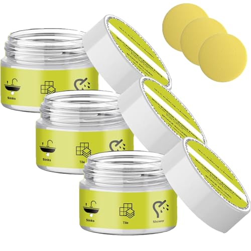 Esponja de Piedra con para Limpieza de Superficies múltiples, Limpiador de Piedra pómez Natural para Manchas Rebeldes, Estropajo Multiusos para baño, Ducha, Fregadero y Cocina (3 Pcs)