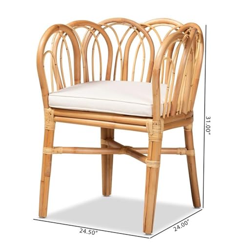 Sillón Rattan Natural con Respaldo Curvo miniatura 3