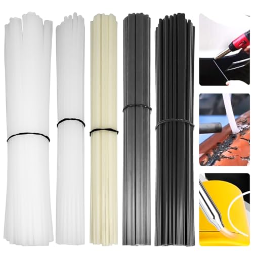 YOUNGSAY 140 Pcs Baguette de Soudure Plastique, ABS/PVC/PE/PP Plastique Baguette de Soudure, 200mm Baguette Soudage Plastique pour Réparations de Soudure Plastique (4 Couleurs)