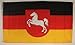 Produktbild Buddel-Bini Versand Flagge Fahne Niedersachsen 90x60 cm wetterfest und lichtecht für innen und aussen