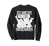 16 PRIN133B Slogan Disney Snow White Grumpy And Dopey Sweatshirt
