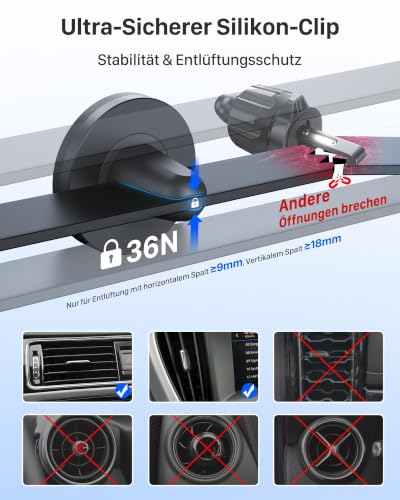YOSH Handyhalterung Auto Magnet Lüftung Magnetische Handyhalterung für Auto – Ansicht 6
