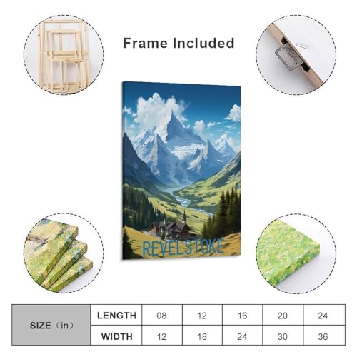 Poster Revelstoke Canada impression sur toile déco murale 40x60