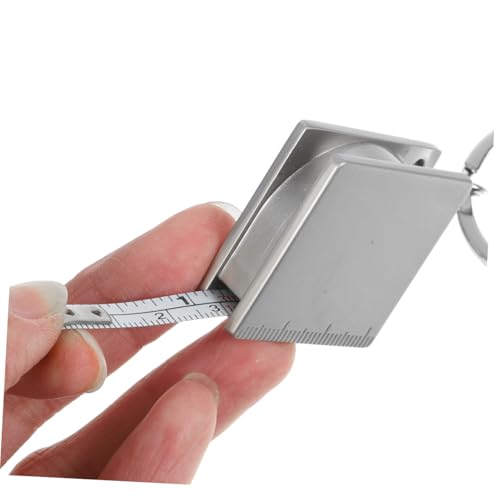 Cinta métrica mini retráctil con llavero 1 m metal portátil miniatura 4