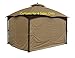 APEX GARDEN Universal Privacy Curtain Set for 10' x 12' Gazebo (Beige)